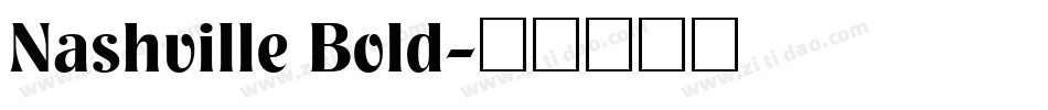 Nashville Bold字体转换